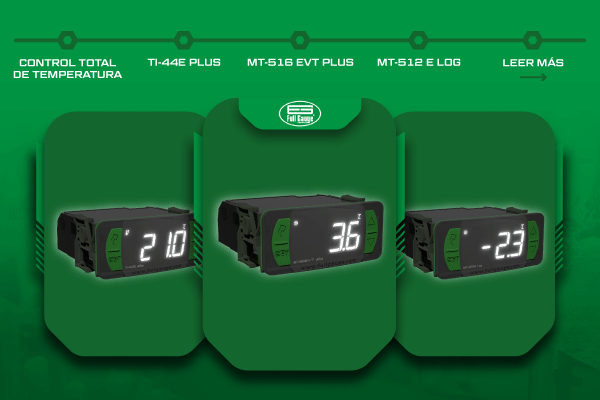 Control total de temperatura: Tres soluciones de Full Gauge integradas con Sitrad Controladores de temperatura Full Gauge TI-44E Plus, MT-516 EVT Plus y MT-512E Log integrados con Sitrad para monitoreo, visualización y control de temperatura en aplicaciones de refrigeración, calefacción e instalaciones industriales.