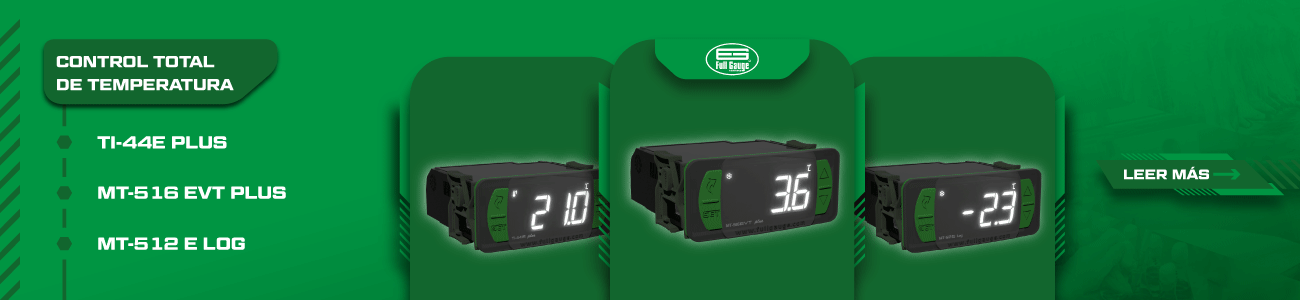 Control total de temperatura: Tres soluciones de Full Gauge integradas con Sitrad Controladores de temperatura Full Gauge TI-44E Plus, MT-516 EVT Plus y MT-512E Log integrados con Sitrad para monitoreo, visualización y control de temperatura en aplicaciones de refrigeración, calefacción e instalaciones industriales.