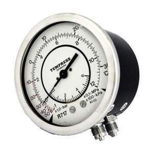 Manómetro Tempress Diff. NH3 (-1/+12 Bar)(0/+6 Bar) Abajo 100