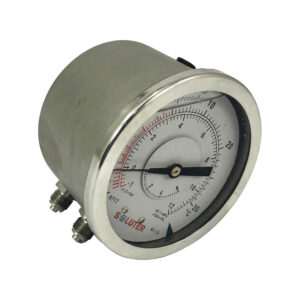 Manómetro Soluter Diff. NH3 (-1/+12 Bar)(0/+6 Bar) Abajo 100 mm